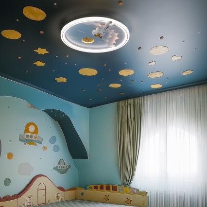 Zuma Line - LED Aptumšojama bērnu griestu lampa LED/42W/230V 3000/5700K astronauts