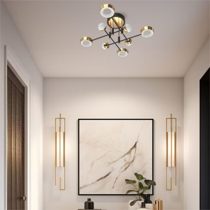 Zuma Line - LED dimmējamā virsmas griestu lampa LED/60W/230V zelta/melna