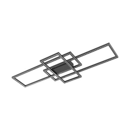 Zuma Line - LED Aptumšojama kristāla griestu lampa LED/52W/230V 2700-6000K melna + tālvadības pults