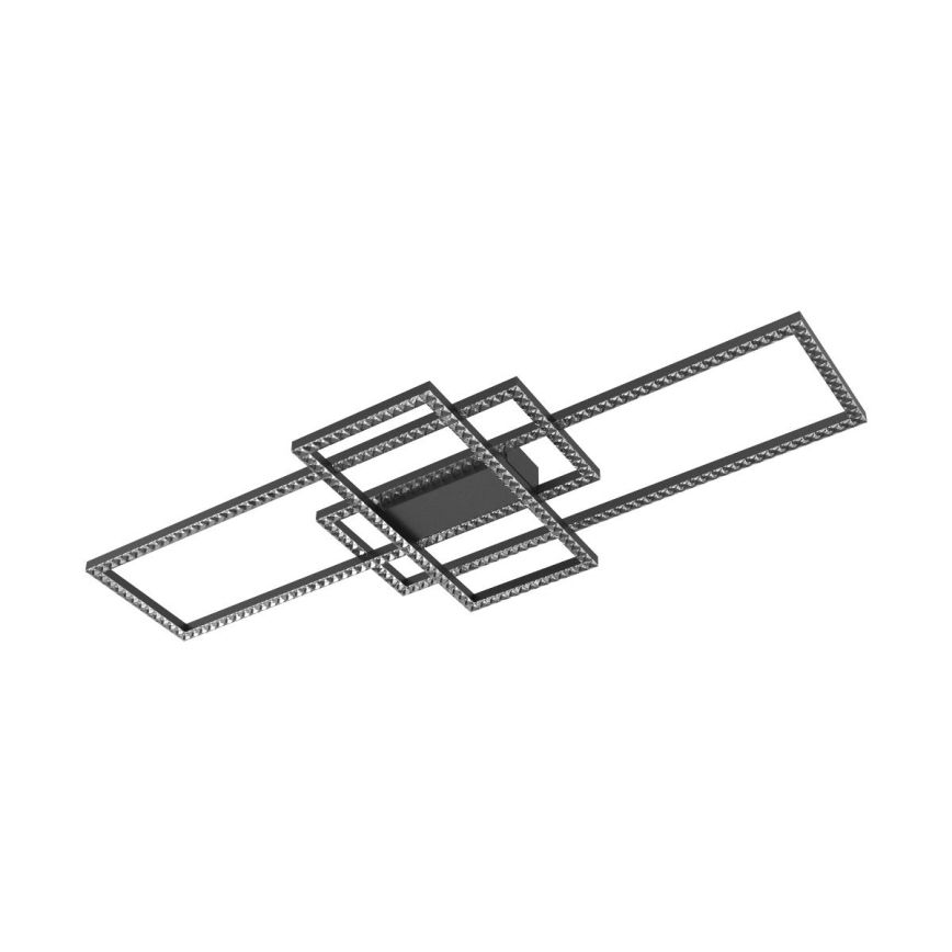 Zuma Line - LED Aptumšojama kristāla griestu lampa LED/52W/230V 2700-6000K melna + tālvadības pults
