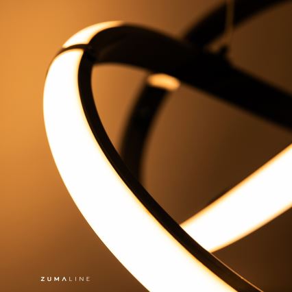 Zuma Line - LED Aptumšojama virsapmetuma lustra LED/44W/230V melna/zelta