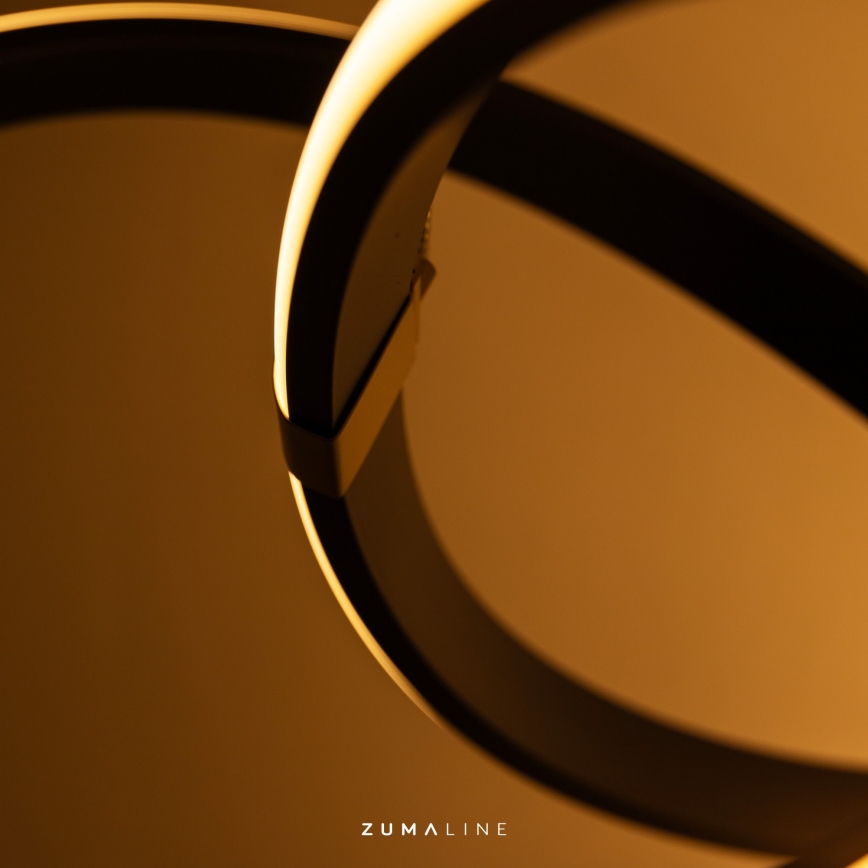 Zuma Line - LED Aptumšojama virsapmetuma lustra LED/44W/230V melna/zelta