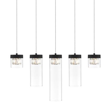 Zuma Line - Kristāla lustra uz auklas 5xG9/28W/230V