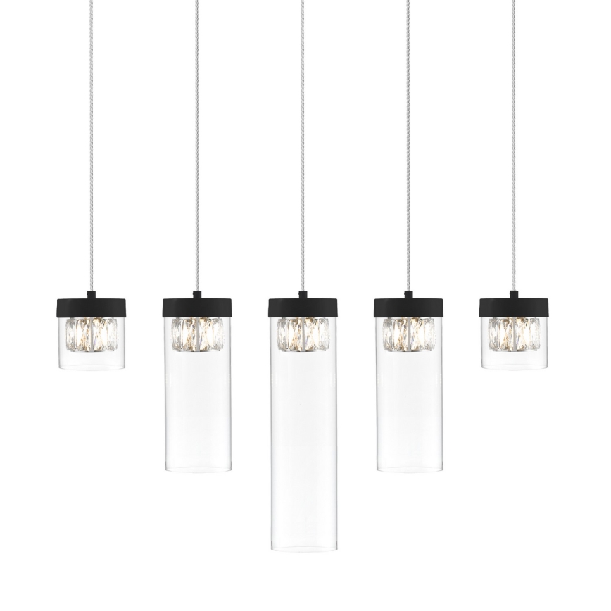 Zuma Line - Kristāla lustra uz auklas 5xG9/28W/230V