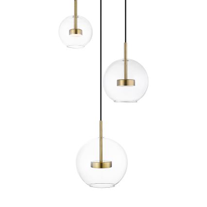Zuma Line - LED Lustra ar auklu 3xLED/5W/230V zelta