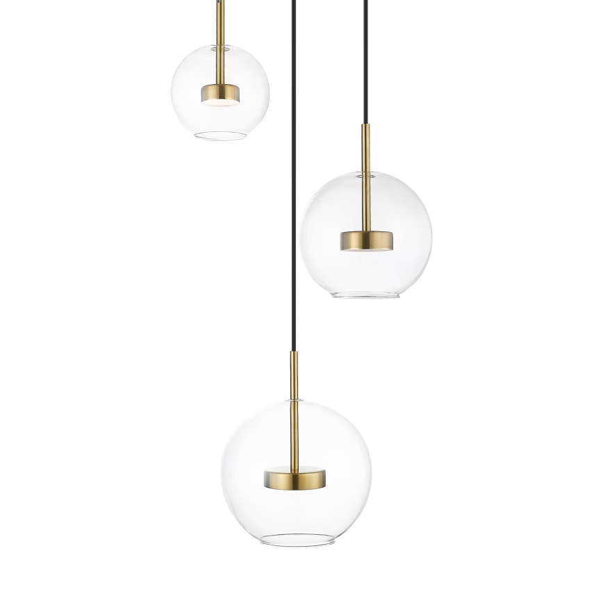 Zuma Line - LED Lustra ar auklu 3xLED/5W/230V zelta