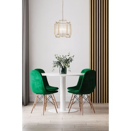 Zuma Line - Lustra ar ķēdi 3xE14/60W/230V zelta