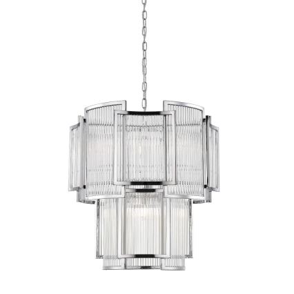 Zuma Line - Lustra ar ķēdi 8xE14/60W/230V spīdīgi hromēts