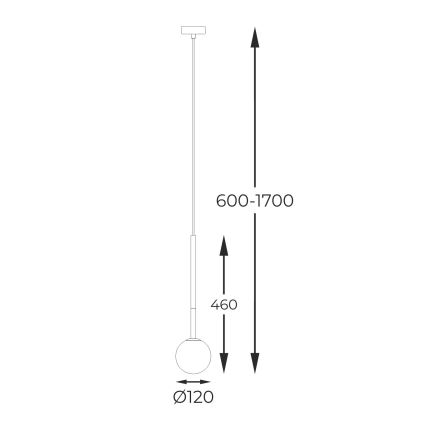 Zuma Line - Lustra ar auklu 1xG9/4W/230V zelta