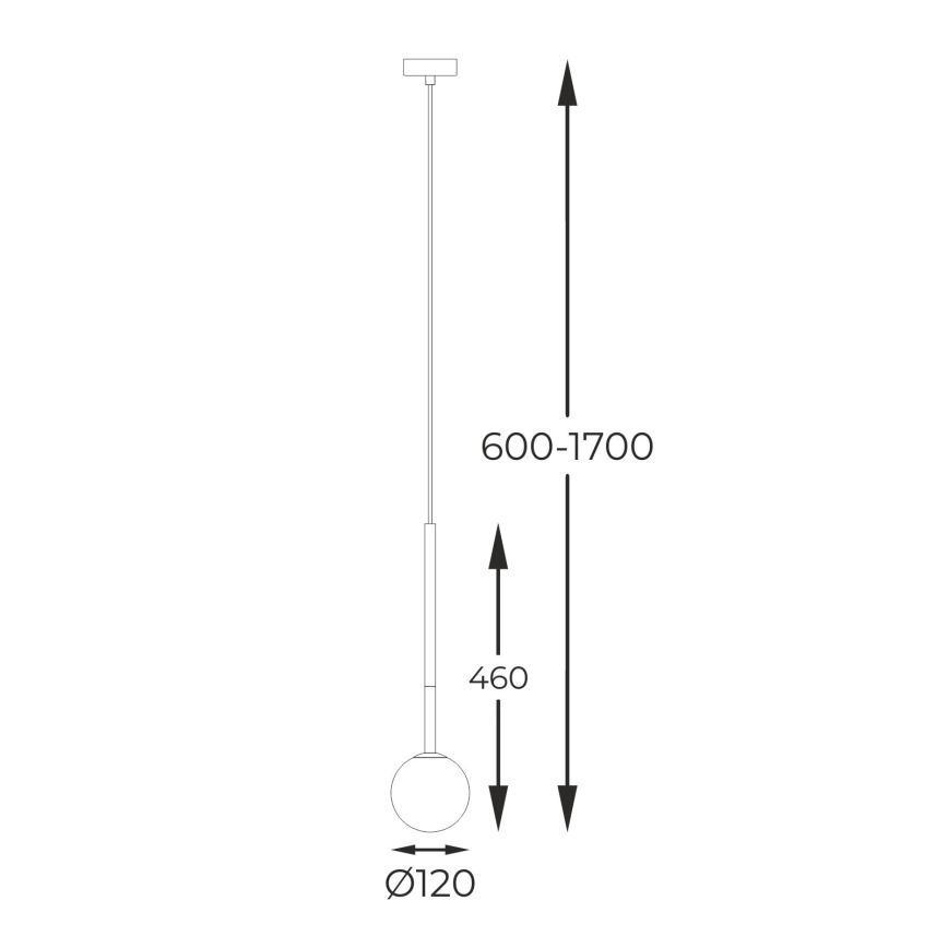 Zuma Line - Lustra ar auklu 1xG9/4W/230V zelta