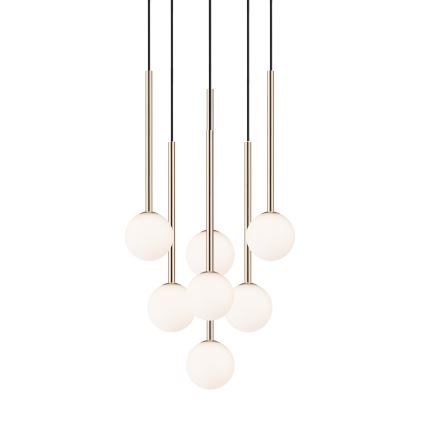 Zuma Line - Lustra ar auklu 7xG9/4W/230V zelta