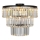 Zuma Line P17127-4-BK - Virsapmetuma lustra TIFANNY 4xE14/40W/230V melna