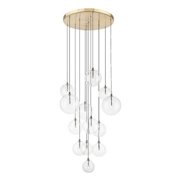 Zuma Line - Pakaramā lustra uz kabeļa 13xG9/2W/230V zeltaina