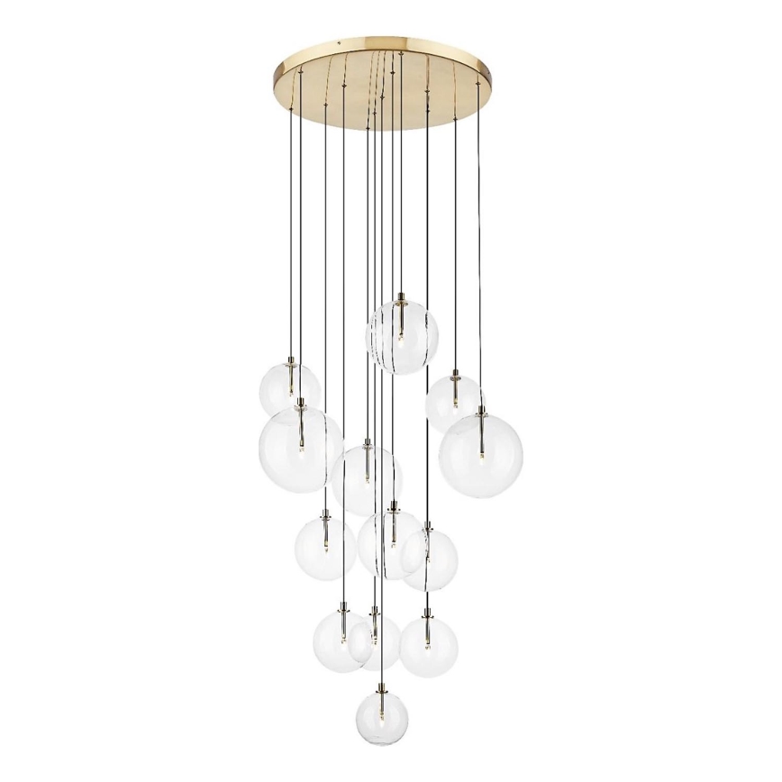 Zuma Line - Pakaramā lustra uz kabeļa 13xG9/2W/230V zeltaina