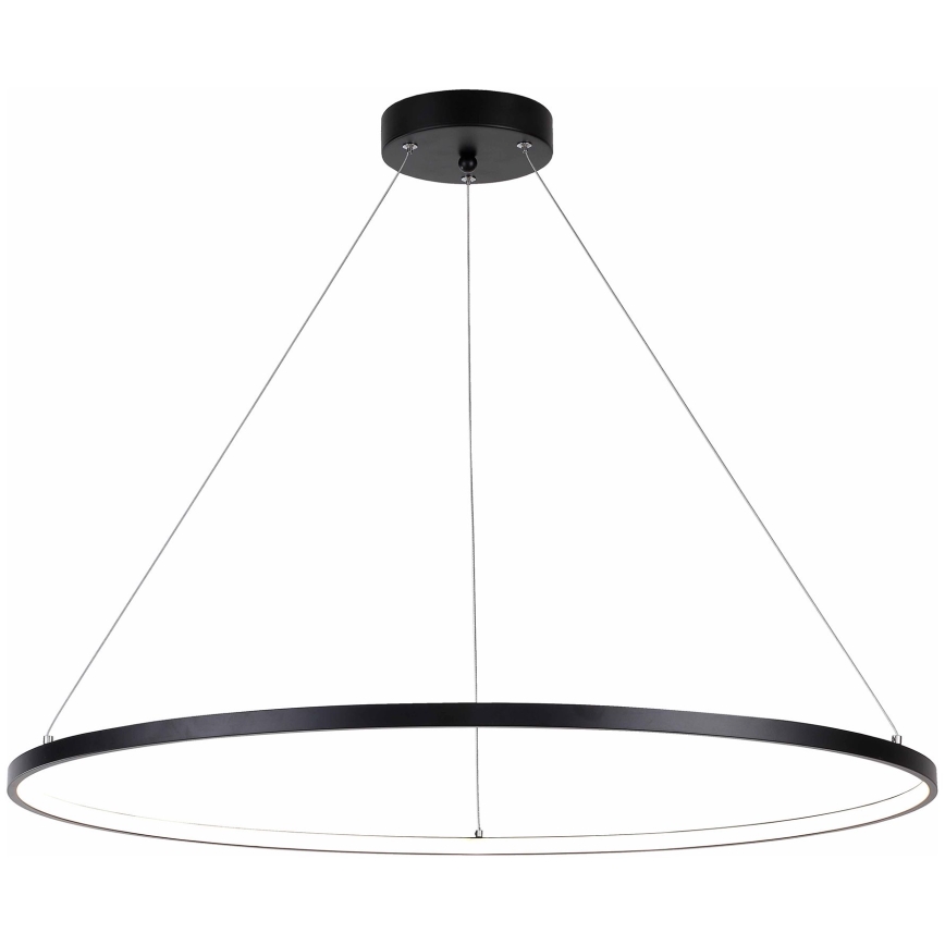Zuma Line - LED Lustra ar auklu LED/40W/230V 3000/4000/6000K d. 90 cm melna