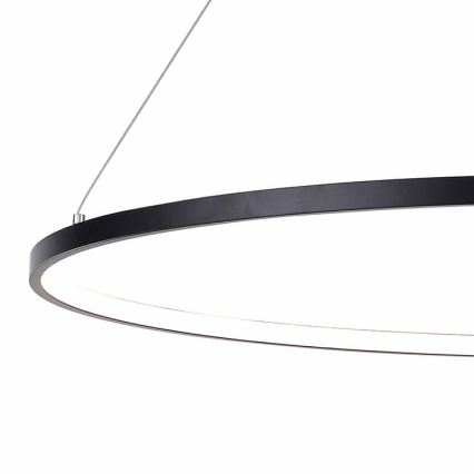 Zuma Line - LED Lustra ar auklu LED/40W/230V 3000/4000/6000K d. 90 cm melna