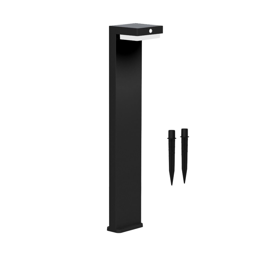Zuma Line - LED Saules enerģijas lampa ar kustību un krēslas sensoru LED/4,5W/2000 mAh IP44 melna