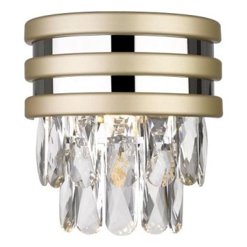 Zuma Line - Sienas gaismeklis 1xG9/42W/230V zelta/spīdīgs hroms