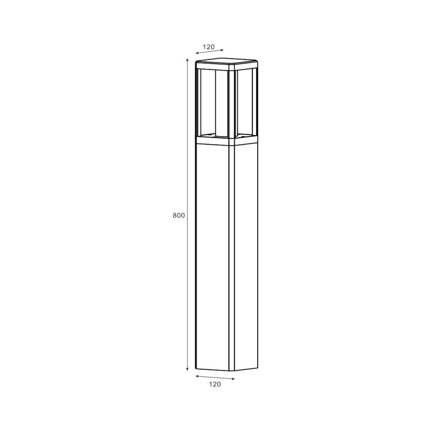Zuma Line - LED Āra lampa LED/12W/230V IP65 melna