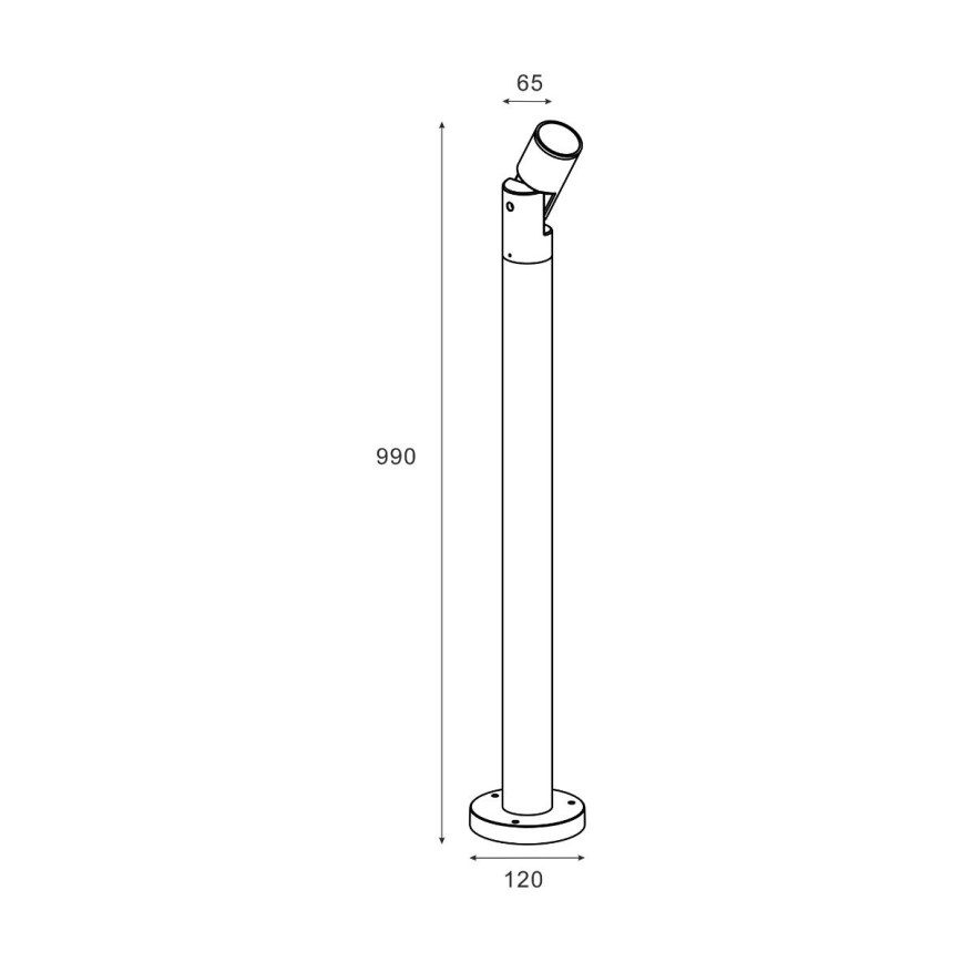 Zuma Line - Āra lampa 1xGU10/35W/230V IP65 melna