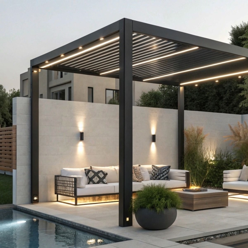 Zuma Line - Āra sienas lampa 2xGU10/35W/230V IP44 melna