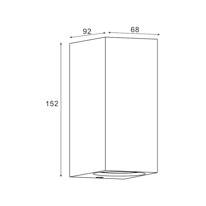Zuma Line - Āra sienas lampa 2xGU10/35W/230V IP44 melna