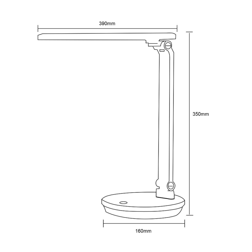 Zuma Line - LED Galda lampa LED/5W/230V 3000-6000K melna