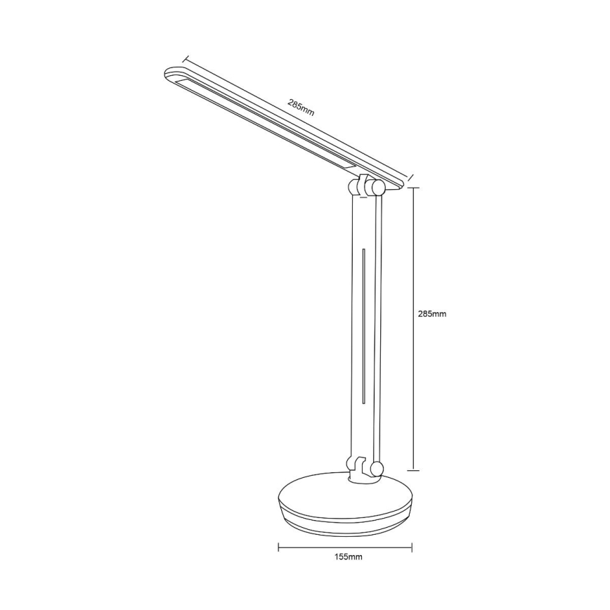 Zuma Line - LED RGBW Aptumšojama galda lampa LED/5W/230V 3000-6000K melna