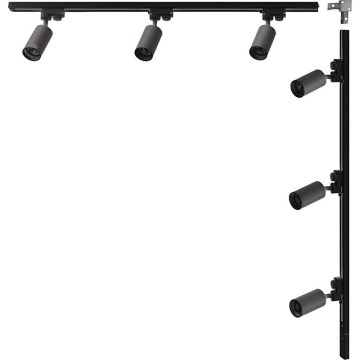 Zuma Line - Spotlights līstes sistēmā 6xGU10/35W/230V melnā krāsā