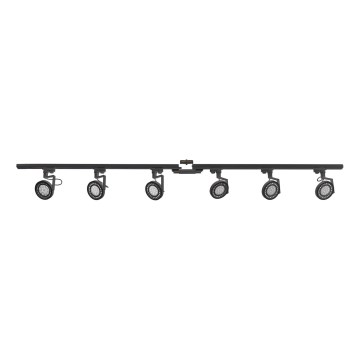 Zuma Line - Starmetis sliežu sistēmā 6xGU10/10W/230V melna