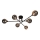 Zuma Line - Virsapmetuma lustra 6xG9/3W/230V melna