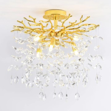 Zuma Line - Virsmas montāžas griestu lustrs 6xG9/3,5W/230V Ø 50 cm zelta