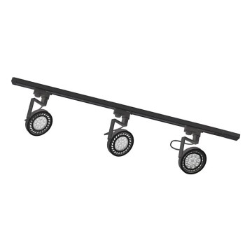 Zuma Line - Virziena gaismeklis sliedju sistēmā 3xGU10/15W/230V melns