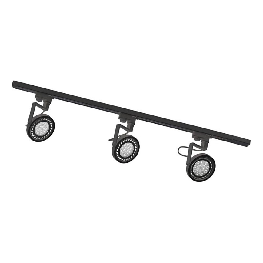 Zuma Line - Virziena gaismeklis sliedju sistēmā 3xGU10/15W/230V melns