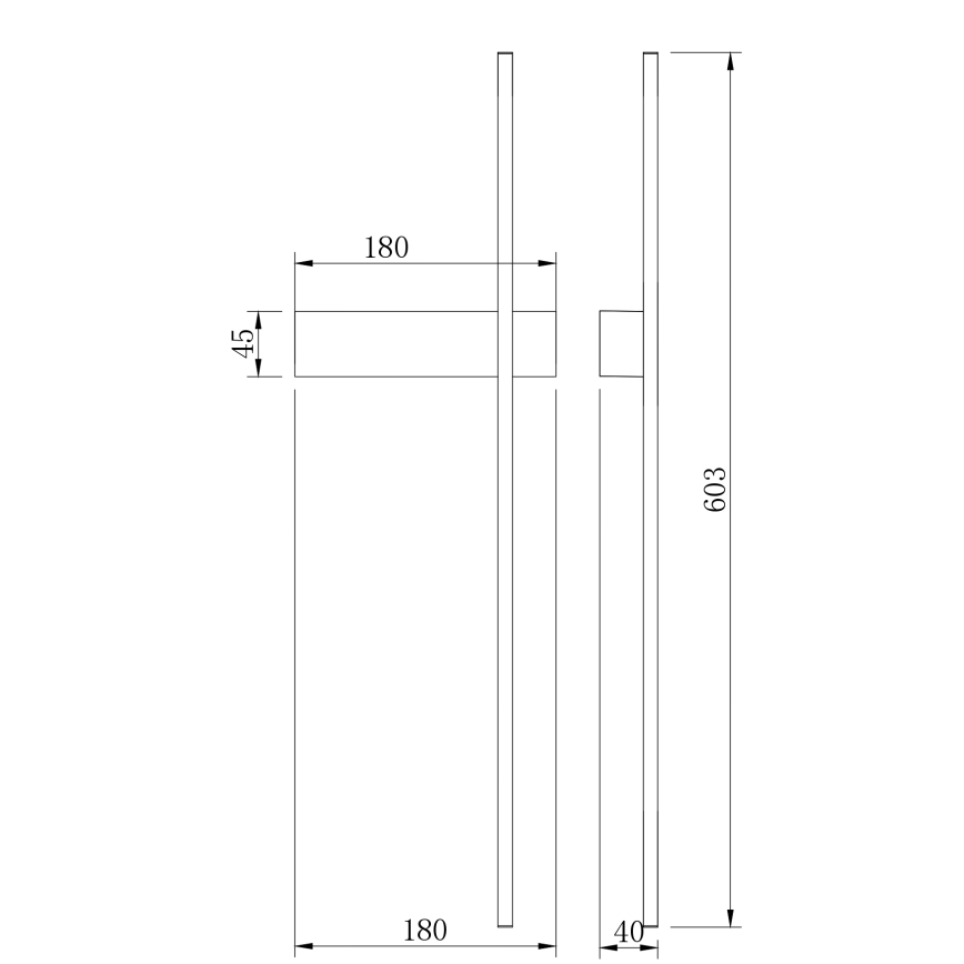 Zuma Line - LED sienas gaismeklis LED/8W/230V 3000/4000/6000K 60 cm zeltains