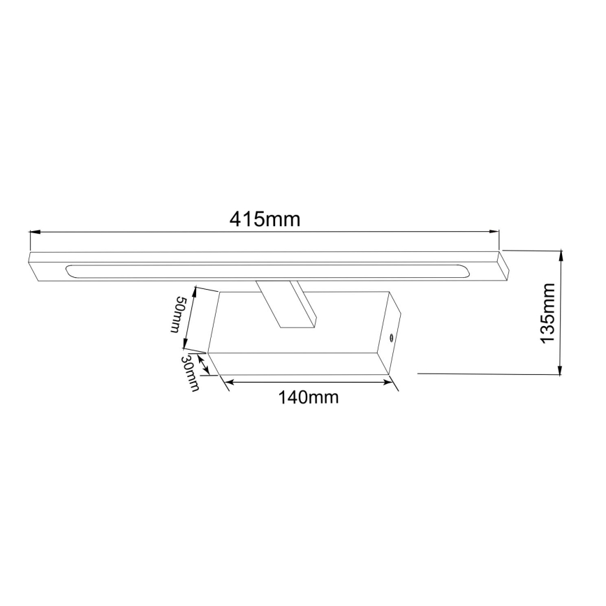 Zuma Line - LED Vannas istabas spoguļa apgaismojums LED/12W/230V 41 cm IP44 zelta