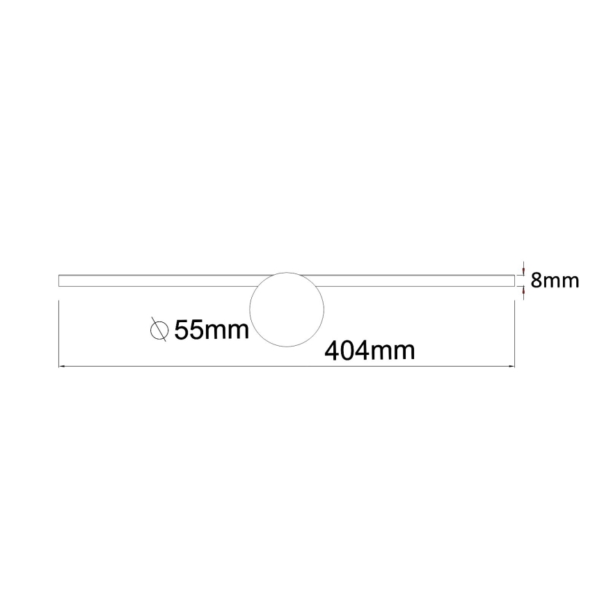 Zuma Line - LED Vannas istabas spoguļa apgaismojums LED/6W/230V 40 cm IP44 melna