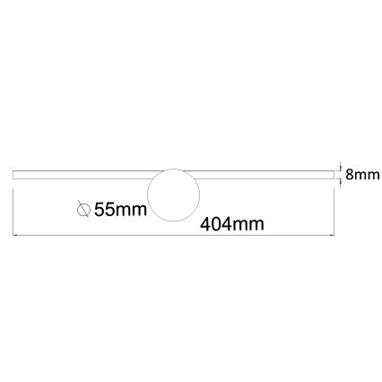 Zuma Line - LED Vannas istabas spoguļa apgaismojums LED/6W/230V 40 cm IP44 spīdīgi hromēts