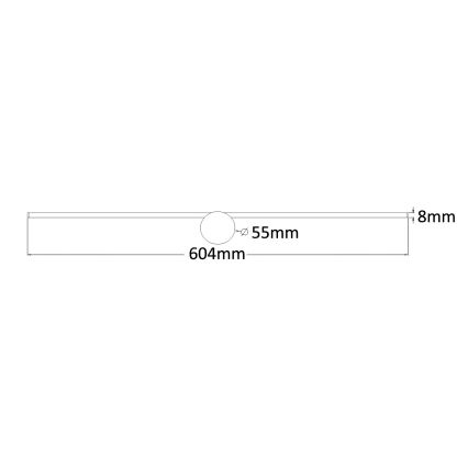 Zuma Line - LED Vannas istabas spoguļa apgaismojums LED/8W/230V 60 cm IP44 zelta