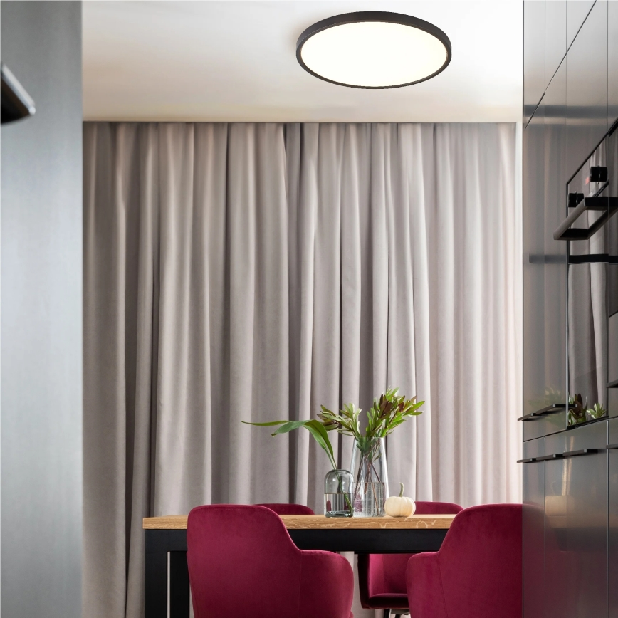 Zuma Line - LED griestu gaismeklis CAMI LED/48W/230V 3000/4000/6000K Ø 60 cm melns