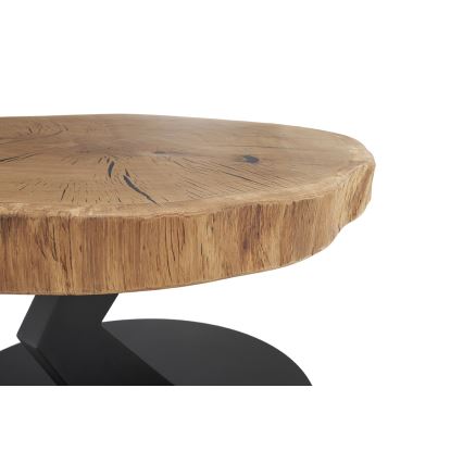 Žurnālgaldiņš ODIN Ø 75 cm, ozols/melns