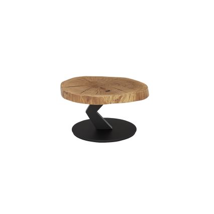 Žurnālgaldiņš ODIN Ø 75 cm, ozols/melns