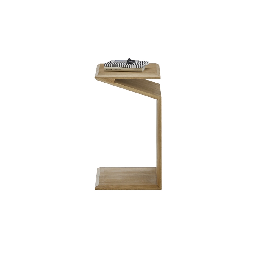 Kafijas galdiņš PRISM — vertikāli/horizontāli regulējams, 60x40 cm, ozols
