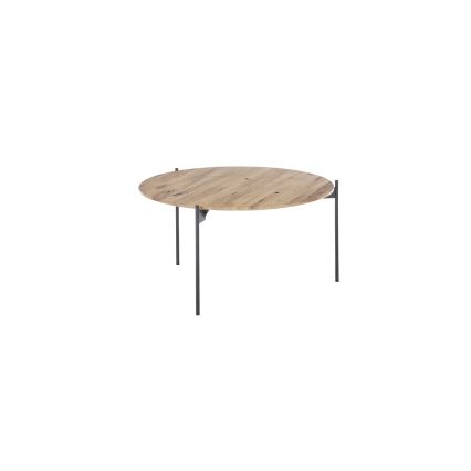 Žurnālgalds AURA Ø 74 cm, ozols/antracīts