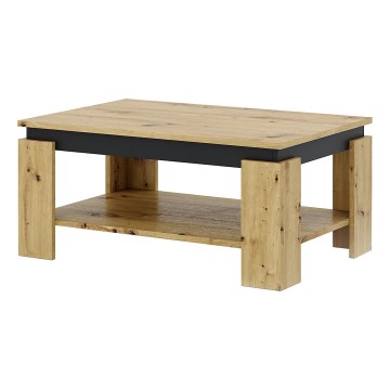 Žurnālgalds LUNO ozols artisan/melns