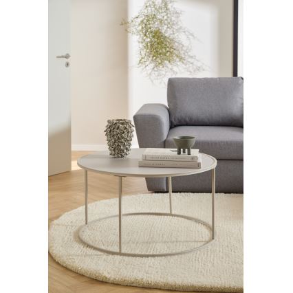 Žurnālgalds SARON, diametrs 80 cm, pelēks