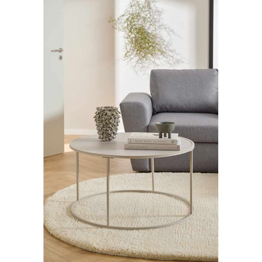 Žurnālgalds SARON, diametrs 80 cm, pelēks