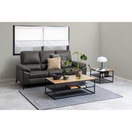 Žurnālu galdiņš CORA ozols/melns