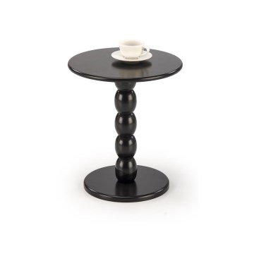 Žurnālu galds CIRILA Ø 40 cm, melns