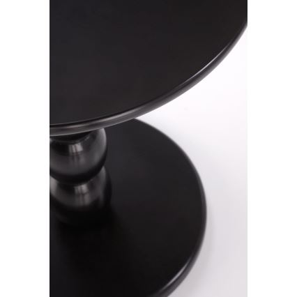 Žurnālu galds CIRILA Ø 40 cm, melns